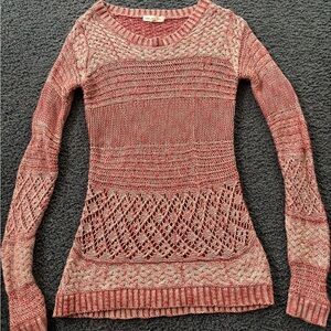 Pink Rose Women's Pink Knit Sweater size medium